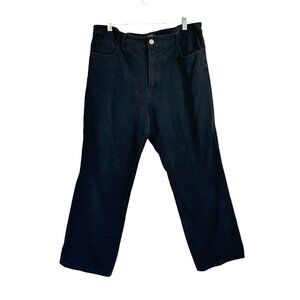 Chaps women's size 16 black straight leg jeans